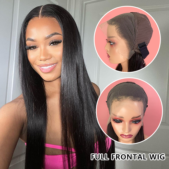 FBLhair Affordable Straight Full Frontal Wigs 13x4 for Black Women