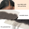 Indian Deep Wave 3 Bundles Human Hair With 13*4 Frontal
