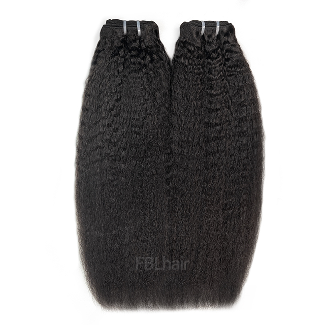 FBLhair Best Kinky Straight Human Hair Bundles 