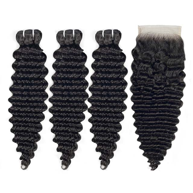 5x5 deep wave bundles & closure