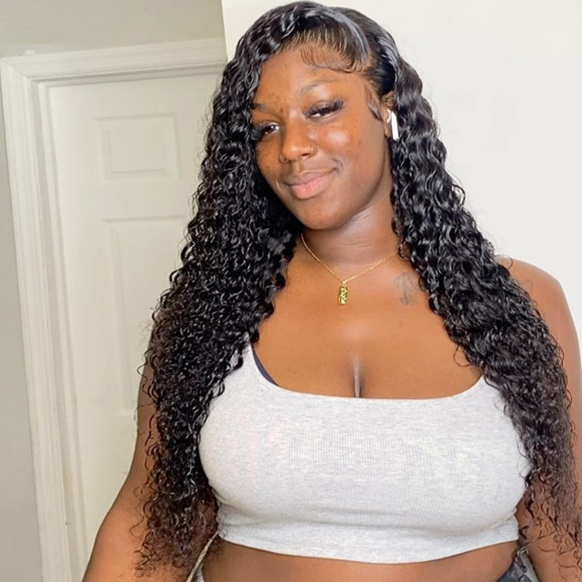 Curly Monglian Virgin Hair Cheap Bundles with Closure