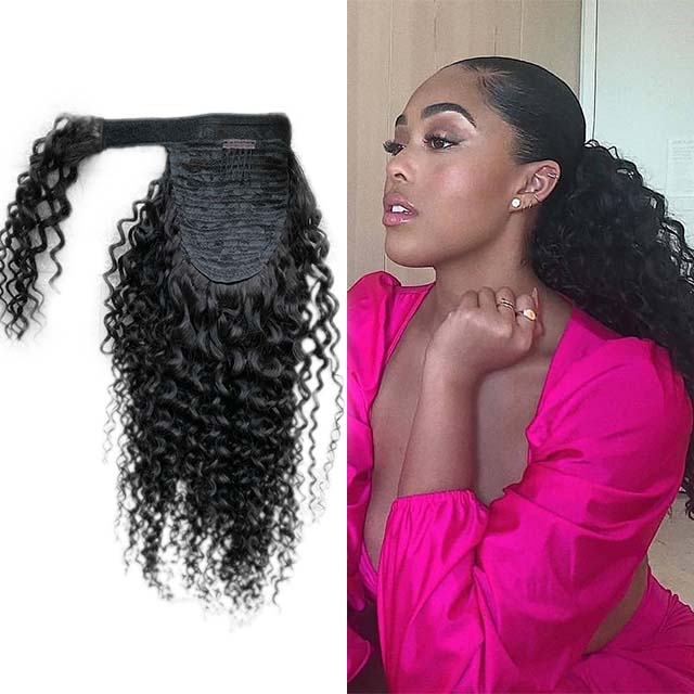 100 Gram Drawstring Ponytail Human Hair Extension