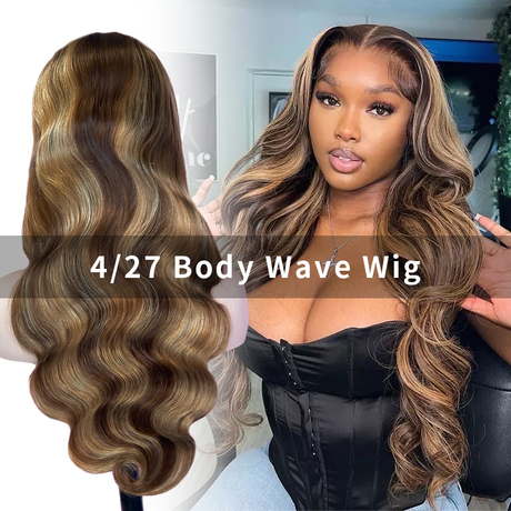 FBLhair 4/27 Best Highlight Full Frontal Wig Body Wave