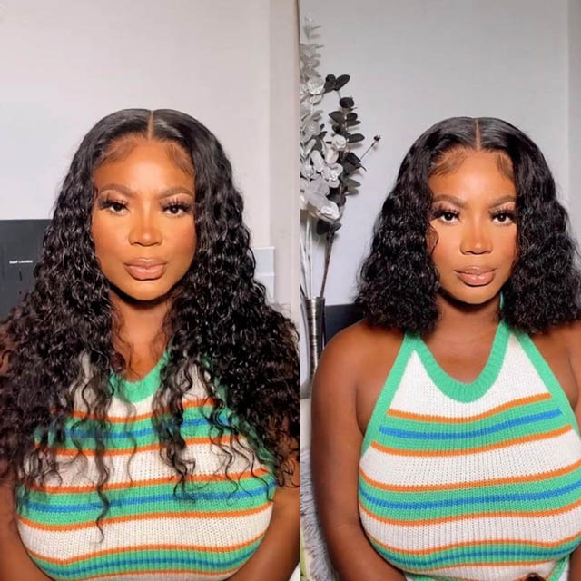 Wet N Wavy Closure Wig 100 Human Hair