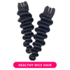 Peruvian Black Loose Curly Hair 3 Bundle Deals