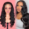 FBLhair Affordable Black Body Wave Lace Closure Wig 5x5 