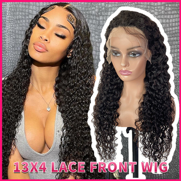 FBLhair Short Water Wave 13x4 Wigs Lace Front Human Hair