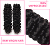 FBLhair 3 Bundles of Human Hair Products Curly Water Wave