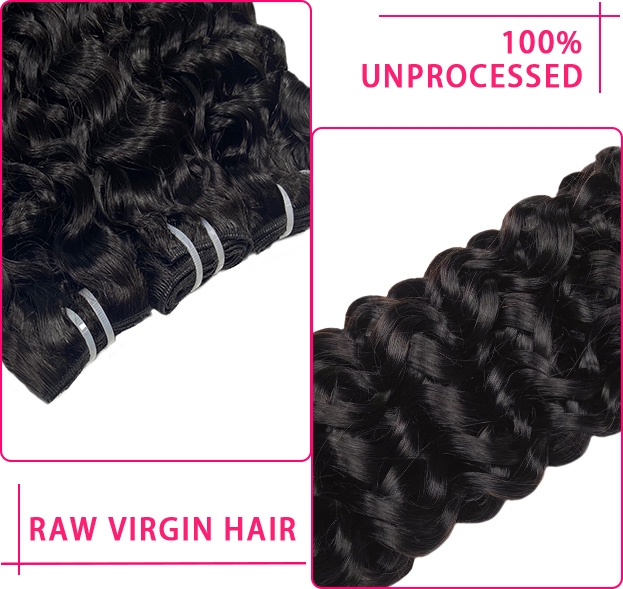 Brazilian Natural Water Wave Hair Wholesale Bundle Package