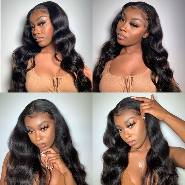 Body Wave 4x4 Lace Closure Wig Human Hair Wigs
