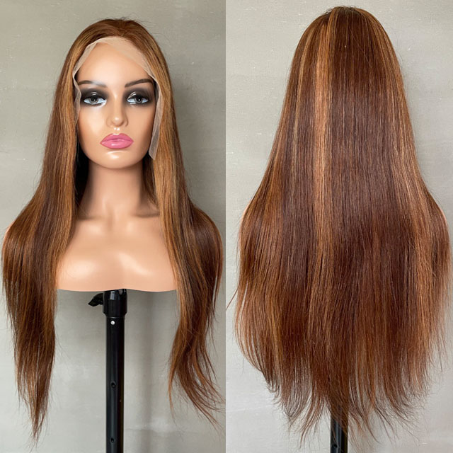 Highlight Honey Blonde lace front wig (13)