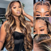 FBLhair 4/27 Best Highlight Full Frontal Wig Body Wave