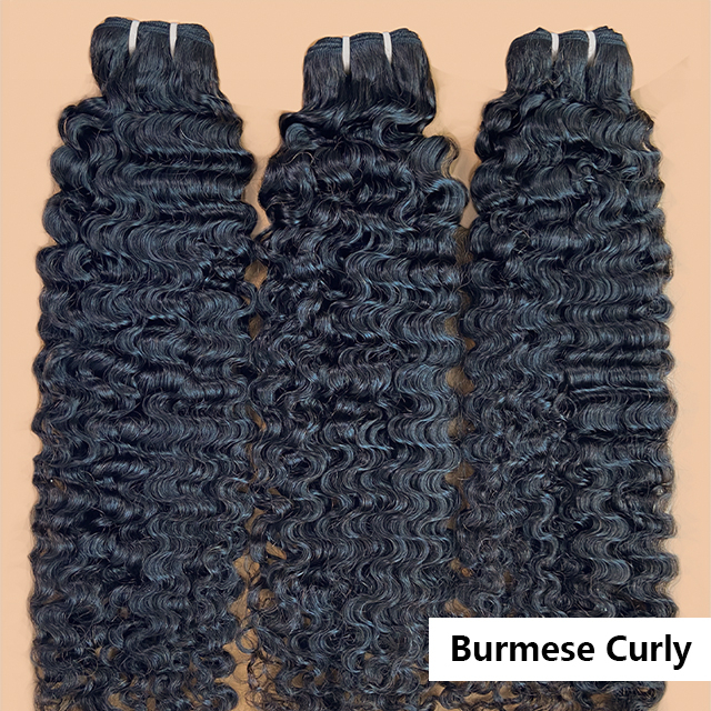 FBLhair Unprocessed Burmese Curly Hair Bundles Fast Shipping