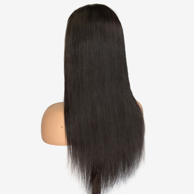 FBLhair Long Black 5x5 Lace Closure Wig Human Hair Straight 