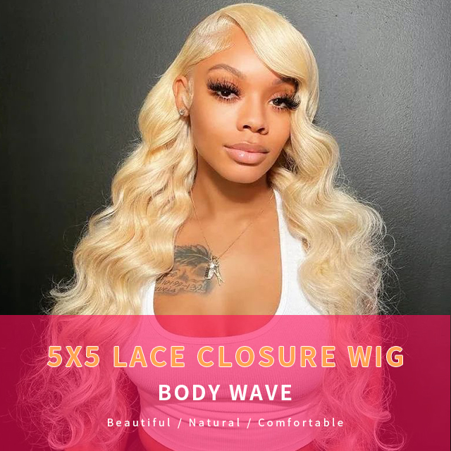 613 5x5 closure wig