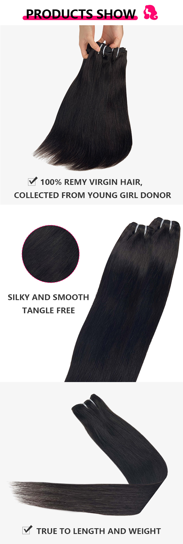 straight hair bundle