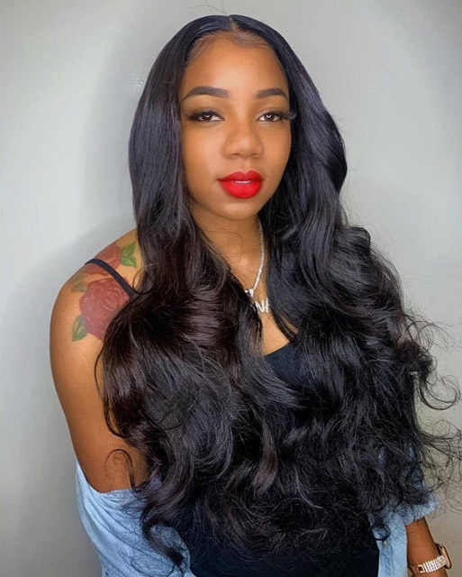 Remy Human Hair Loose Wave Bundles with Closure