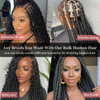 FBLhair Human Hair 18 Inch Bulk Hair Bundle Deals for Boho Braiding