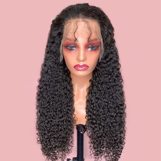 FBLhair 13x4 Raw Hair Burmese Curly Full Frontal Wig for Sale 
