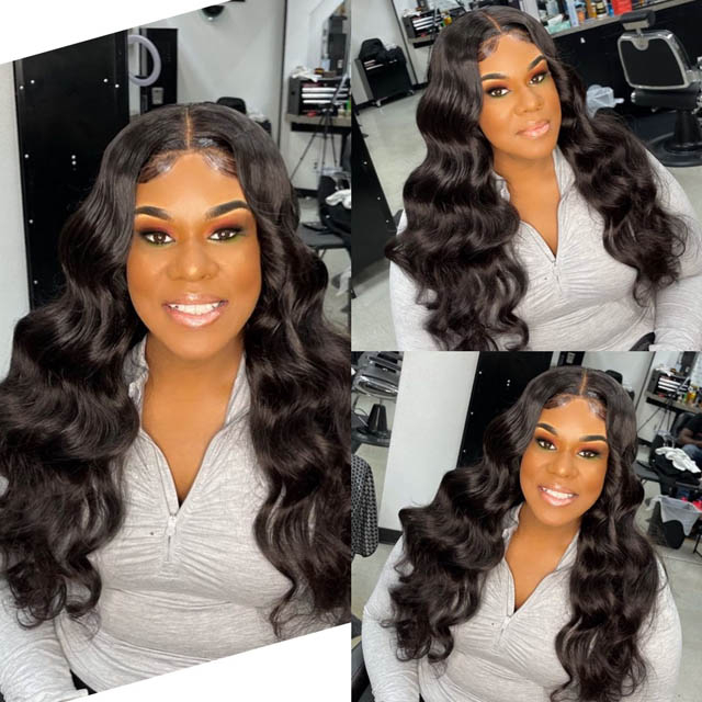 Loose Curly Ear To Ear Frontal with Bundles