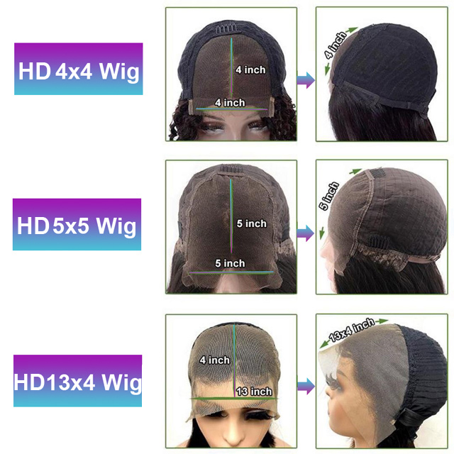 13×4 HD lace Frontal Wigs (8)
