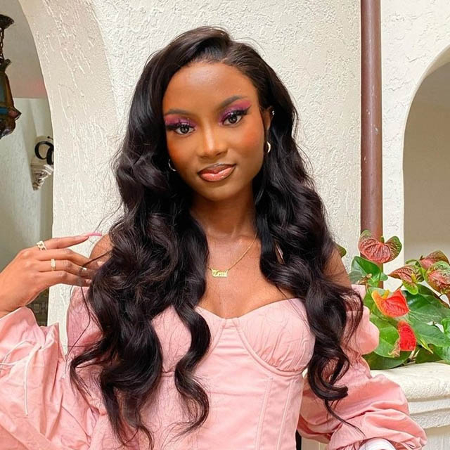 Women Raw Hair Loose Wave Bundles with Frontal