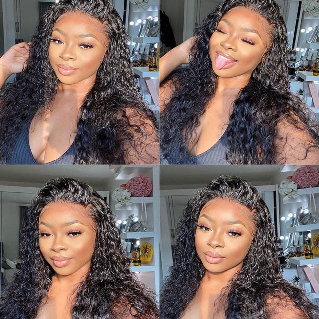 Lace Closure Wig Water wave (27)