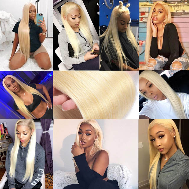 613 Blonde Hair Bundles With Lace Frontal (5)