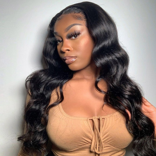 Wavy Closure Wigs Human Hair for Sale Cheap