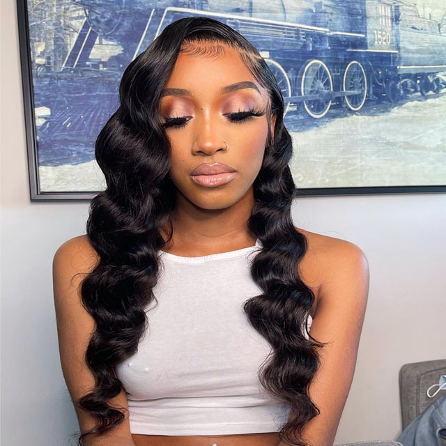 Loose Deep Wave Hair Cheap Closure with Bundles