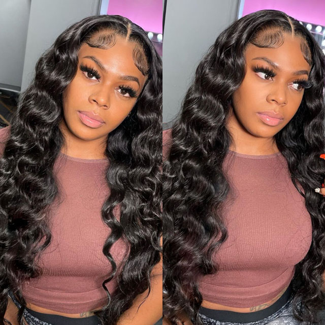 Brazilian 3 Bundles Loose Deep Wave Hair With 4x4 Closure