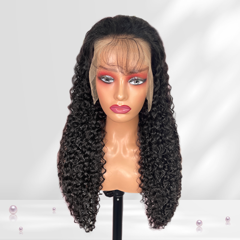 FBLhair 13x4 Raw Hair Burmese Curly Full Frontal Wig for Sale 