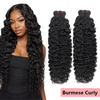 FBLhair Unprocessed Burmese Curly Hair Bundles Fast Shipping