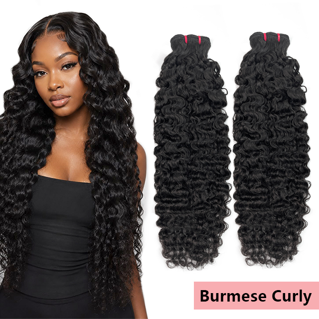 FBLhair Unprocessed Burmese Curly Hair Bundles Fast Shipping
