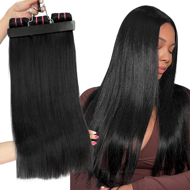 Real Brazilian Silk Straight Human Hair Bundle Deals