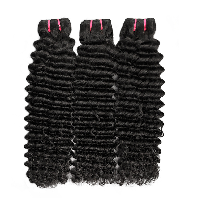 FBLhair Brazilian Deep Wave 3 Bundles Deals Human Hair